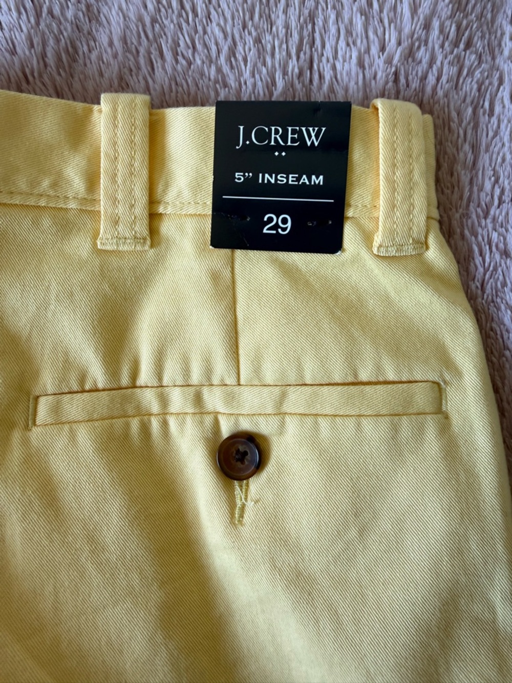 J. Crew Pale Butter Yellow Chino Shorts - Picture 4 of 8